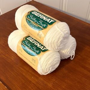 Bernat Silky Soft Yarn in Classic White